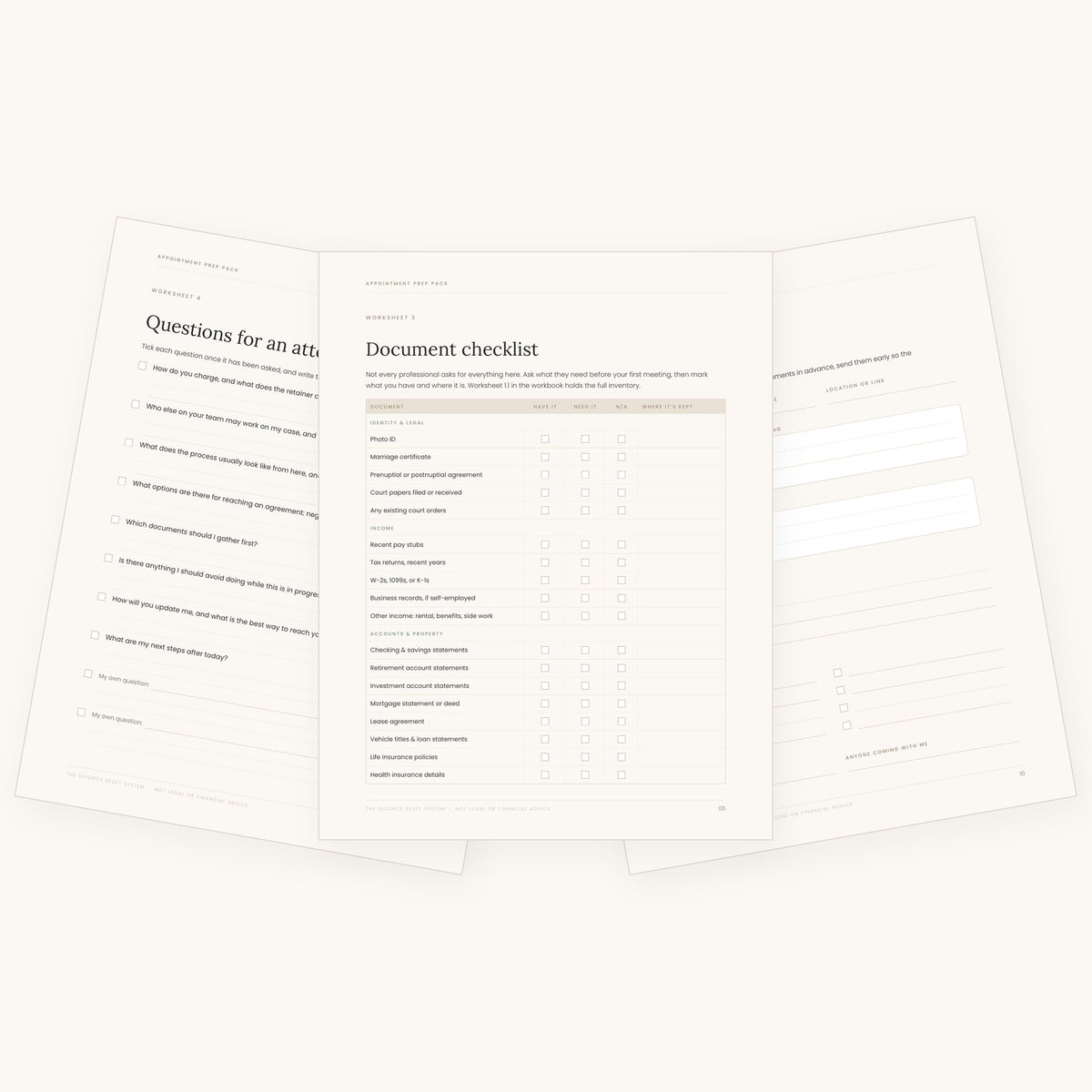 The Appointment Prep Pack