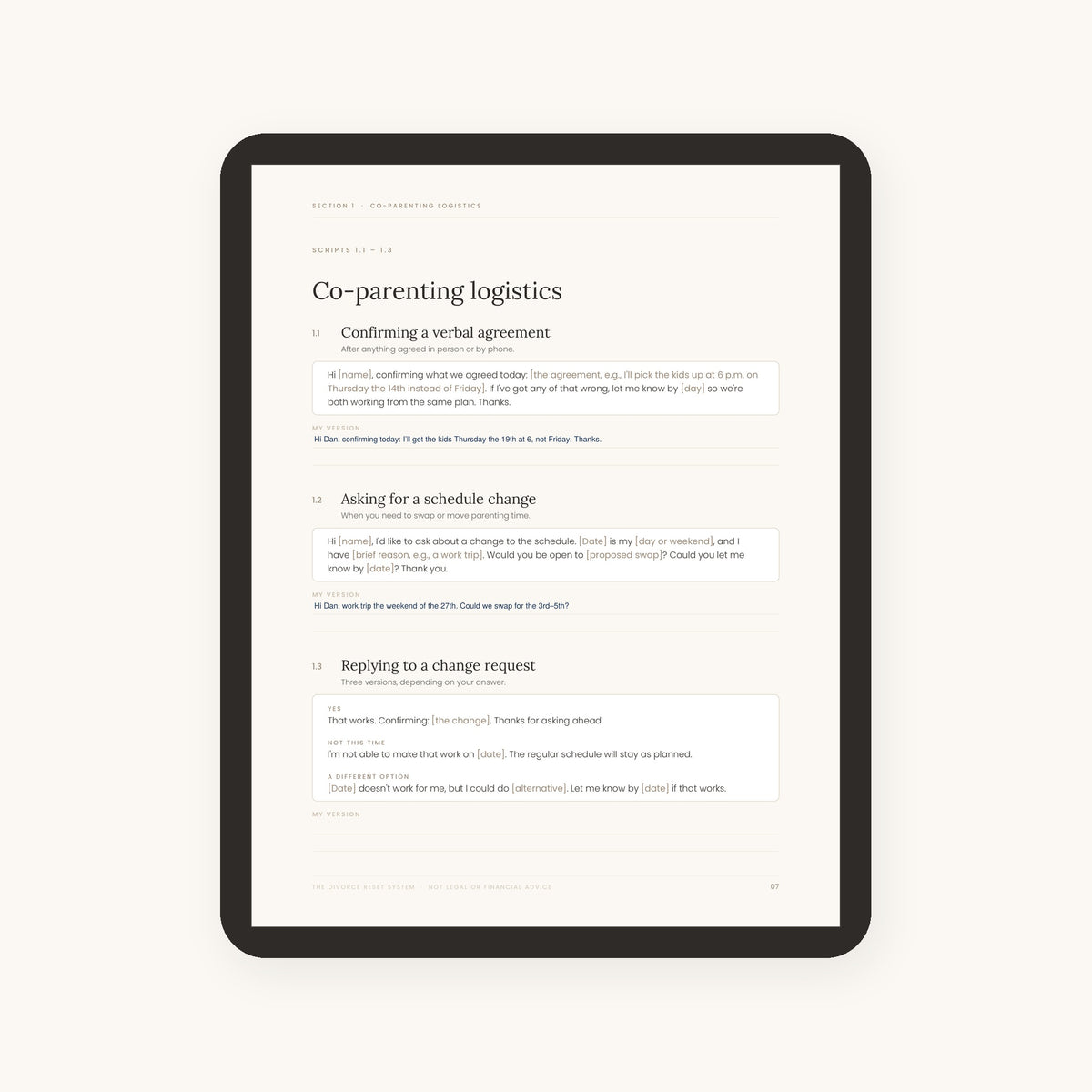 The Communications Script Pack