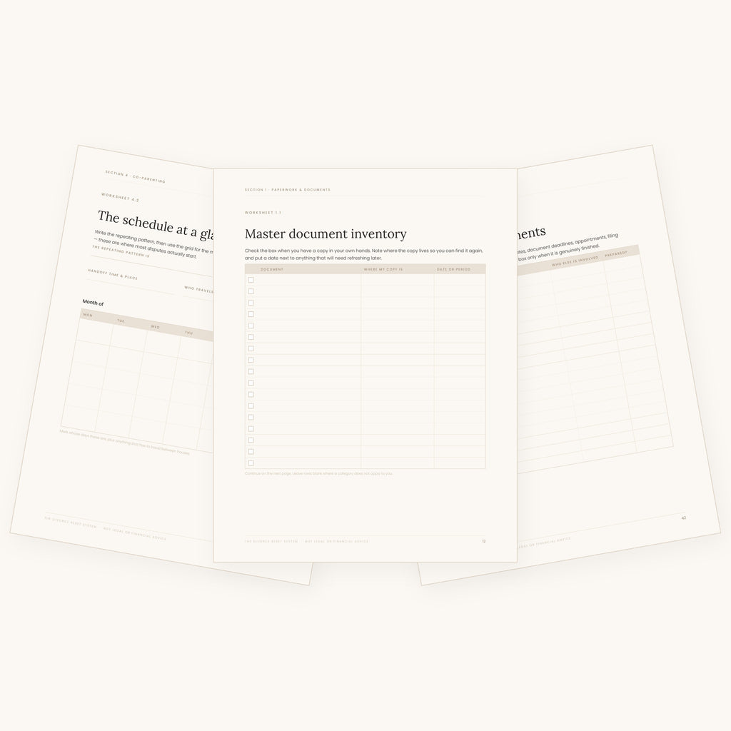 The Divorce Reset System — Your Financial, Co-Parenting & Life Rebuild Roadmap